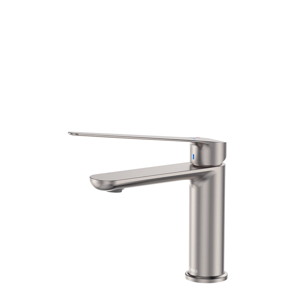 Fienza Empire Care Cold Start Basin Mixer Brushed Nickel
