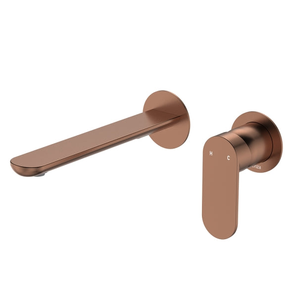 Fienza Empire Slim Wall Set Tapware Package Brushed Copper