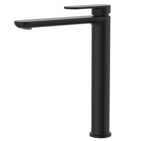 Fienza Empire Slim Cold Start Tall Basin Mixer Matte Black