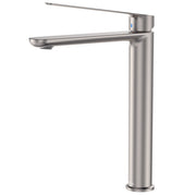 Fienza Empire Care Cold Start Tall Basin Mixer Brushed Nickel