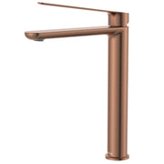 Fienza Empire Care Cold Start Tall Basin Mixer Brushed Copper