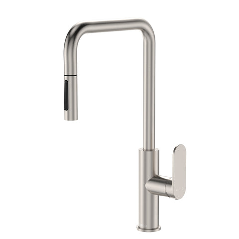 Fienza Empire Slim Pull Out Sink Mixer Brushed Nickel
