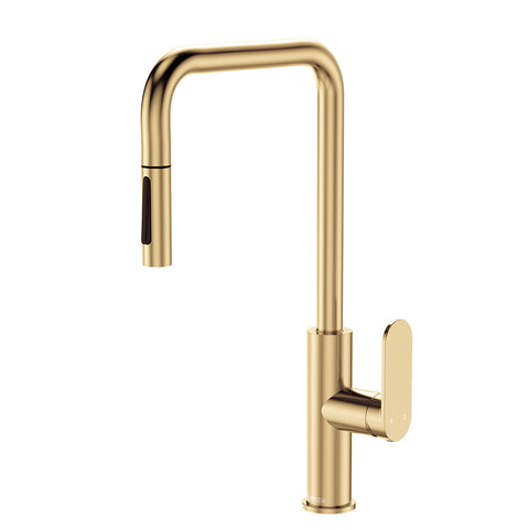 Fienza Empire Slim Pull Out Sink Mixer Urban Brass