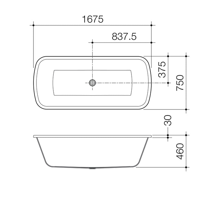 Caroma Urbane 1675 Island Bath