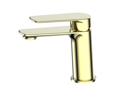 Greens Novi Basin Mixer Brushed Brass