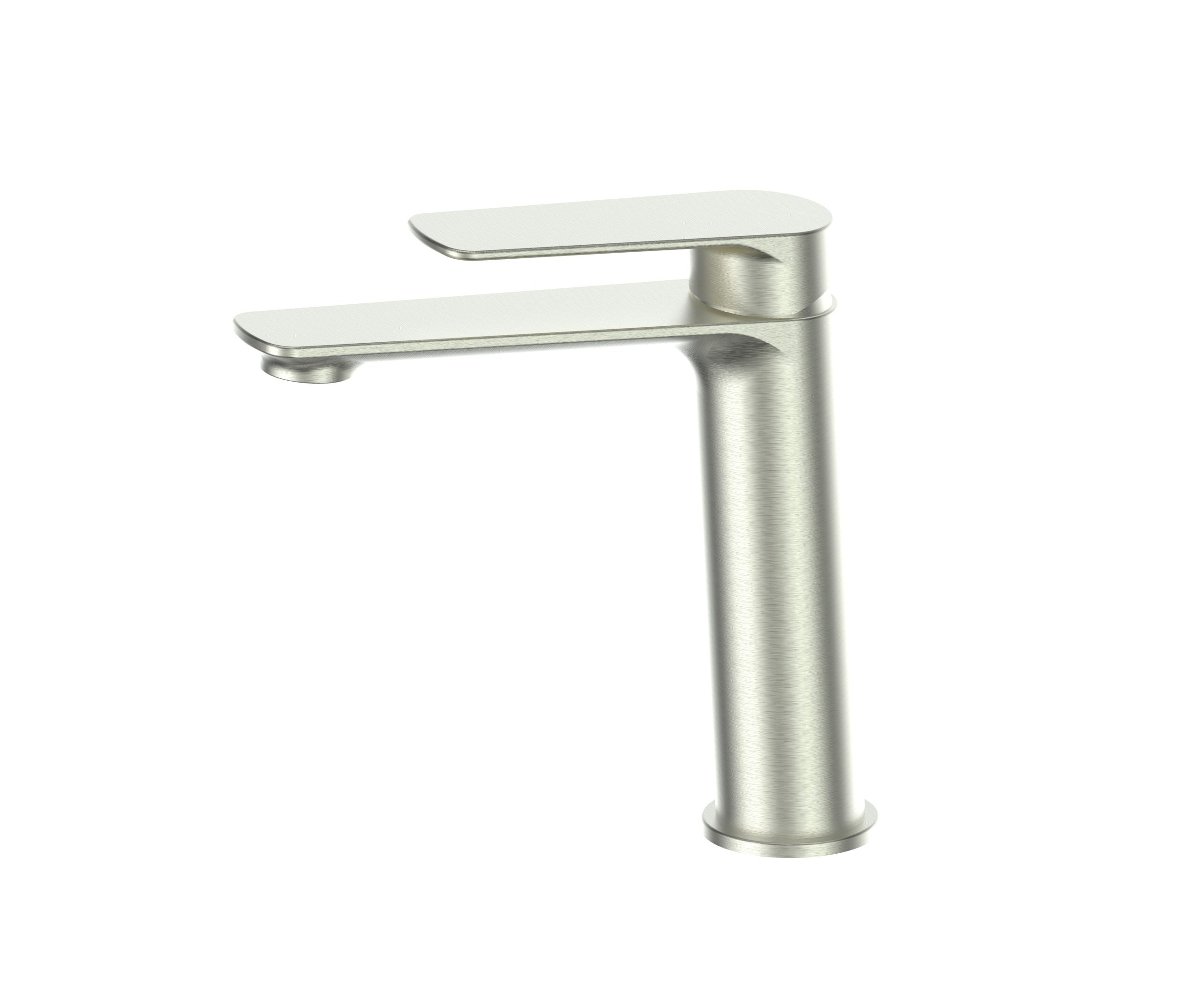 Greens Novi Basin Mixer - Mid Brushed Nickel