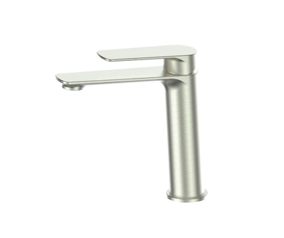 Greens Novi Basin Mixer - Mid Brushed Nickel