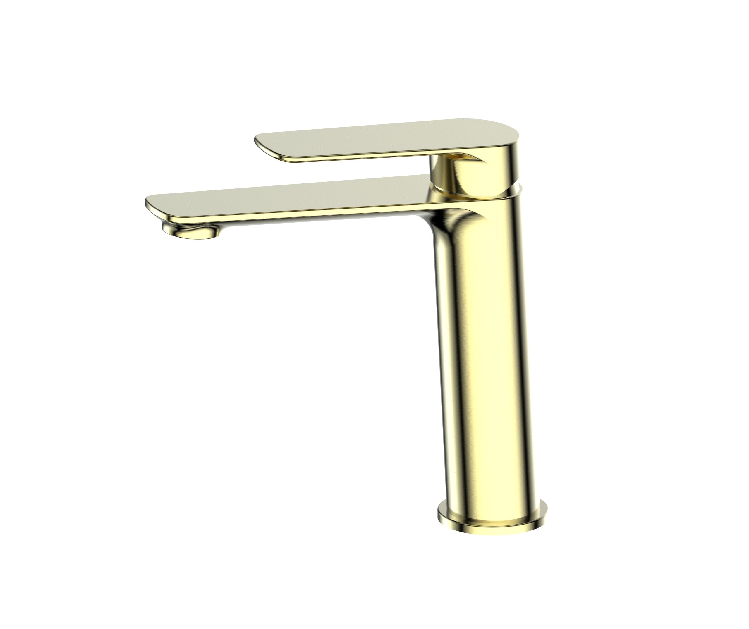 Greens Novi Basin Mixer - Mid Brushed Brass