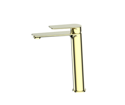 Greens Novi Basin Mixer - Tall Brushed Brass
