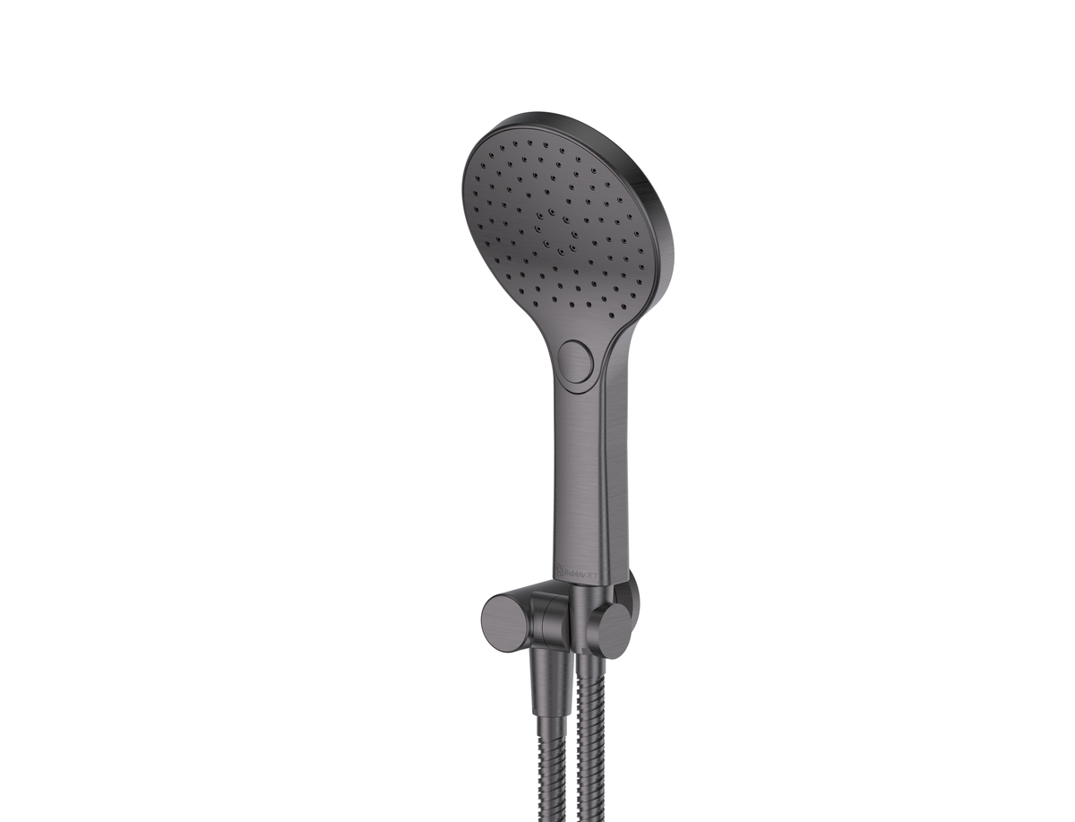 Ashmore Hand Shower w/Wall Outlet Bracket - PVD Gunmetal