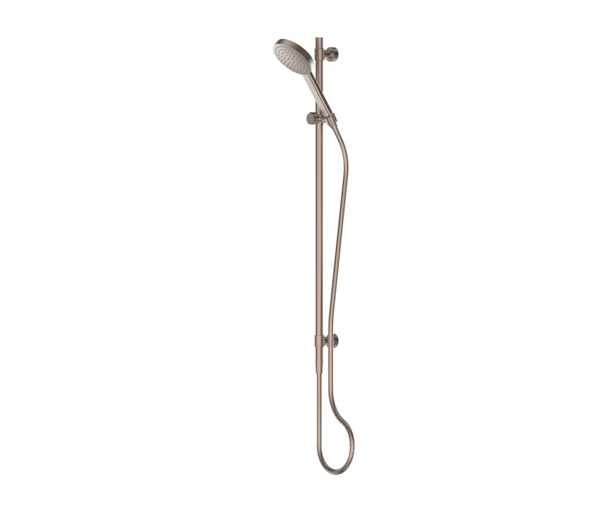 Lavish Brass Rail Shower - PVD Brushed Bronze