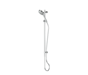 Lavish Brass Rail Shower - Chrome