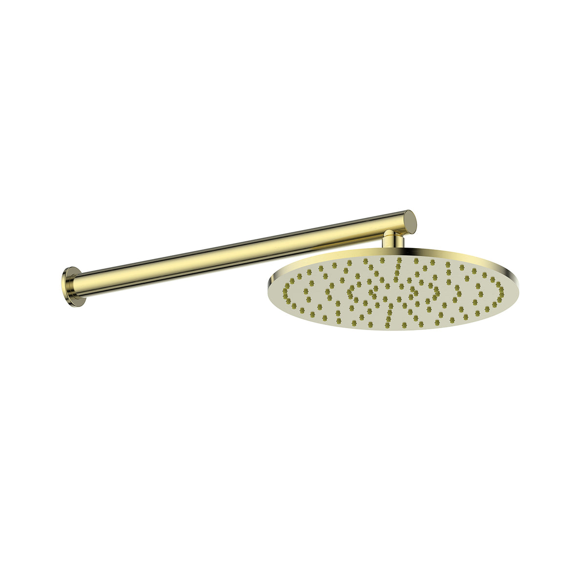 Lavish Brass Wall Shower - PVD Brushed Brass