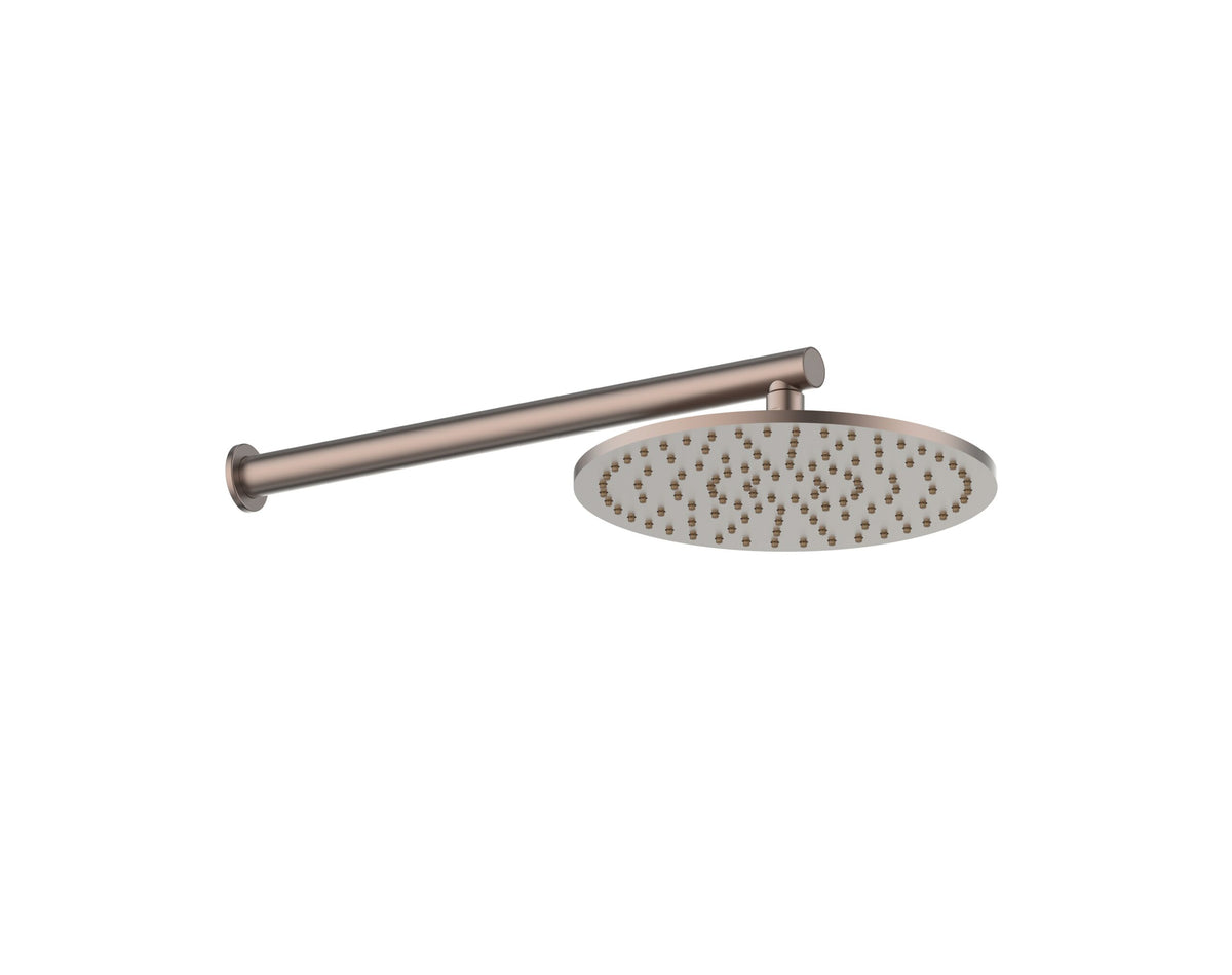 Lavish Brass Wall Shower - PVD Brushed Bronze