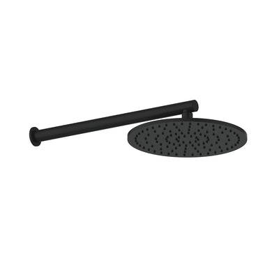 Greens Lavish Brass Wall Shower - PVD Matte Black