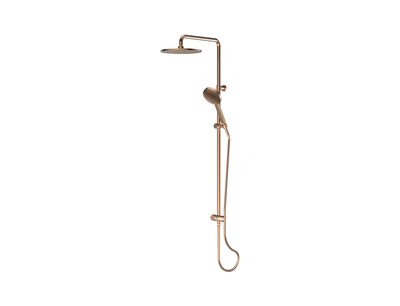 Greens Lavish Brass Twin Rail Shower - PVD Brushed Copper