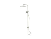 Lavish Brass Twin Rail Shower - PVD Brushed Nickel