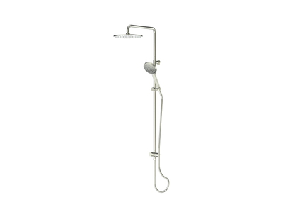 Greens Lavish Brass Twin Rail Shower - PVD Brushed Nickel