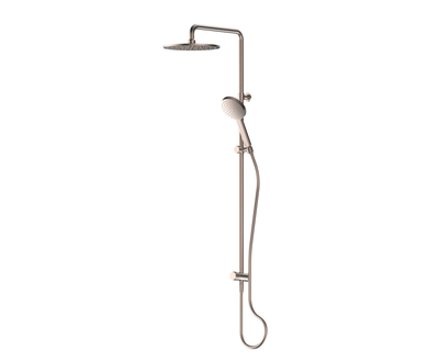 Greens Lavish Brass Twin Rail Shower - PVD Brushed Bronze