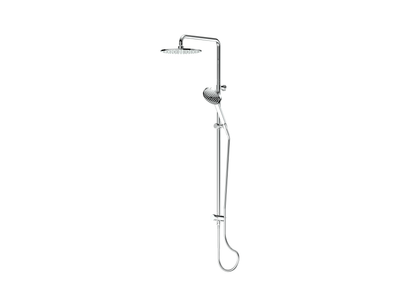 Greens Lavish Brass Twin Rail Shower - Chrome