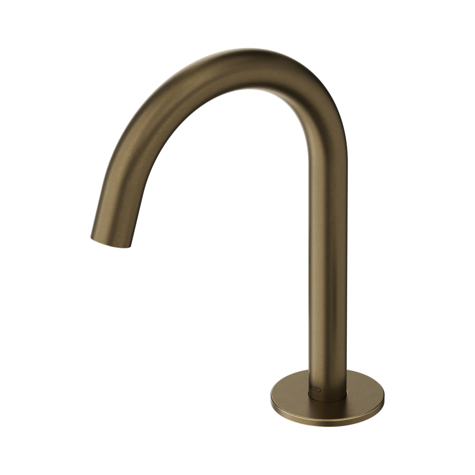 Nero Serenity Basin Arc Spout Tumbled Antique Brass