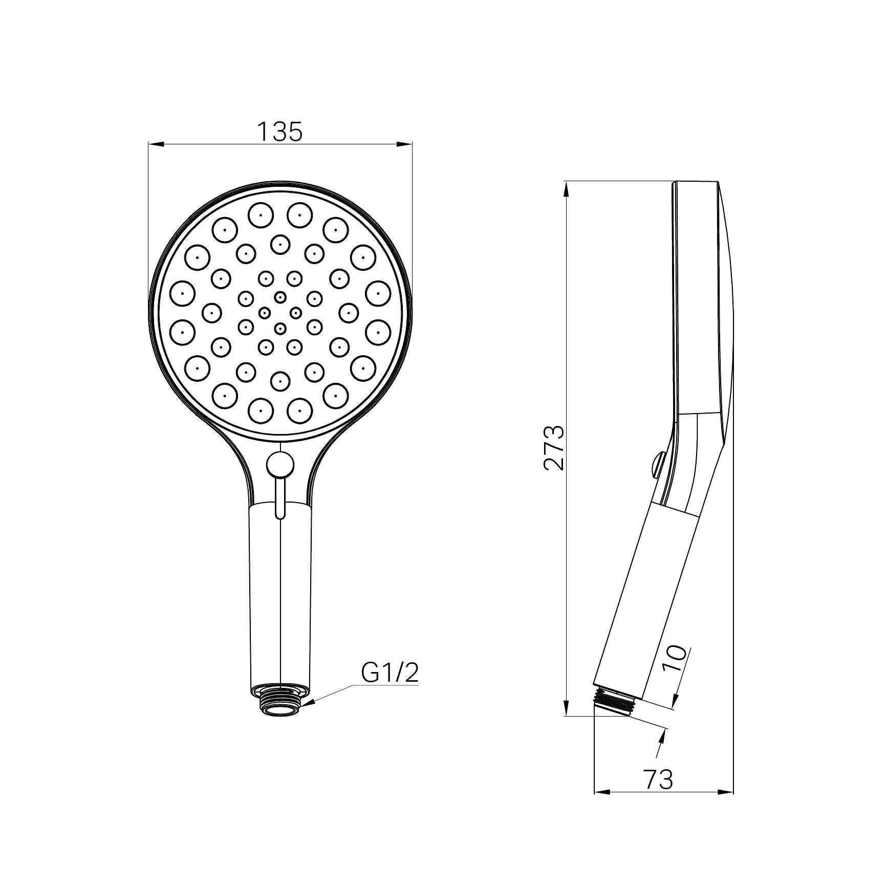 Nero Serenity Hand Shower Brushed Bronze