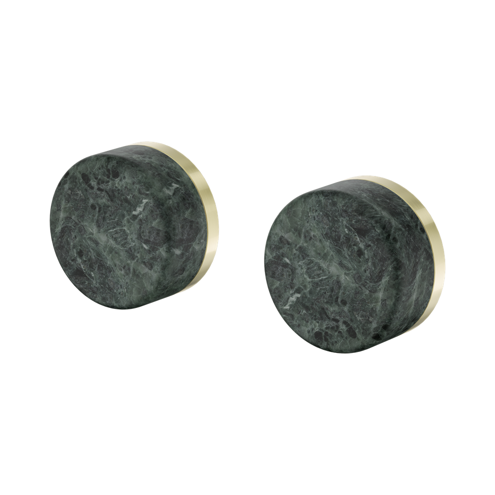 Nero Serenity Wall Top Assembly With Verde Alpi Handle Brushed Gold