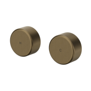 Nero Serenity Wall Top Assemblies With Metal Handle Tumbled Antique Brass