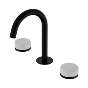 Nero Serenity Basin Set Arc Spout With Carrara Handle Matte Black