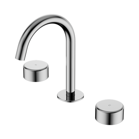 Nero Serenity Basin Set Arc Spout With Metal Handle Chrome