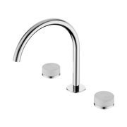 Nero Serenity Bath/Kitchen Set Arc Spout With Carrara Handle Chrome