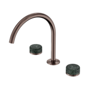 Nero Serenity Bath/Kitchen Set Arc Spout With Verde Alpi Handle Brushed Bronze