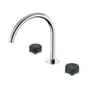 Nero Serenity Bath/Kitchen Set Arc Spout With Verde Alpi Handle Chrome