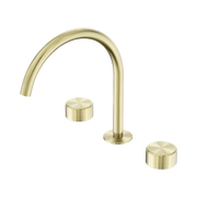 Nero Serenity Bath/Kitchen Set Arc Spout With Metal Handle Brushed Gold