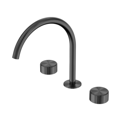 Nero Serenity Bath/Kitchen Set Arc Spout With Metal Handle Gun Metal