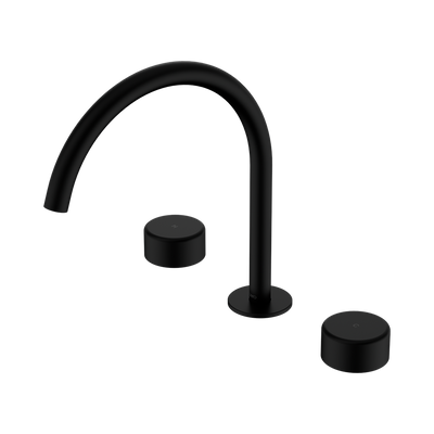 Nero Serenity Bath/Kitchen Set Arc Spout With Metal Handle Matte Black