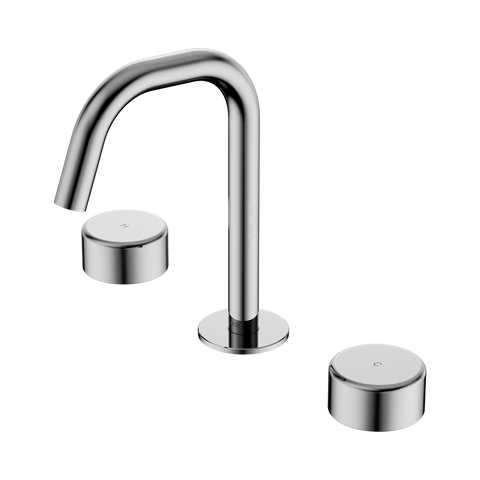 Nero Serenity Basin Set Edge Spout With Metal Handle Chrome