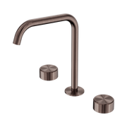 Nero Serenity Bath/Kitchen Set Edge Spout With Metal Handle Brushed Bronze