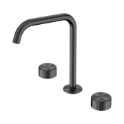 Nero Serenity Bath/Kitchen Set Edge Spout With Metal Handle Gun Metal