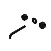 Nero Serenity Wall Basin Set 160/185/220mm Spout With Metal Handle Trim Kit Only Matte Black