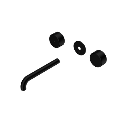 Nero Serenity Wall Basin Set 160/185/220mm Spout With Metal Handle Trim Kit Only Matte Black