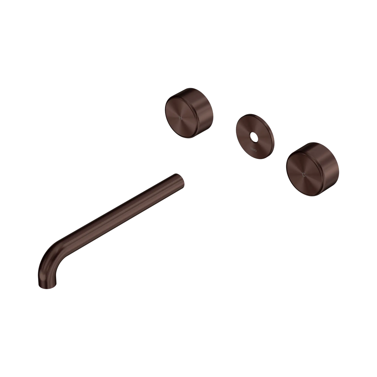 Serenity Wall Basin Set 220mm Spout With Metal Handle Trim Kit Only Rome Bronze