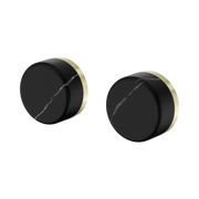 Nero Serenity Wall Top Assembly With Marquina Black Handle Brushed Gold