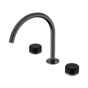 Nero Serenity Bath/Kitchen Set Arc Spout With Marquina Black Handle Gun Metal