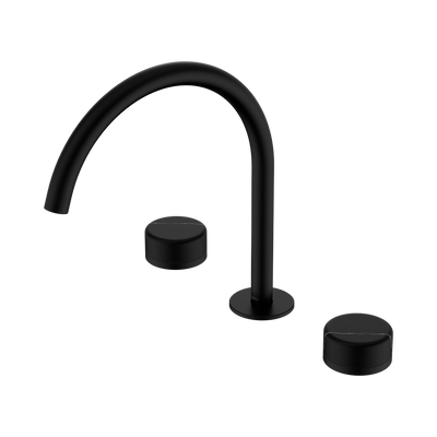Nero Serenity Bath/Kitchen Set Arc Spout With Marquina Black Handle Brushed Bronze