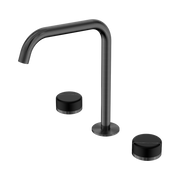 Nero Serenity Bath/Kitchen Set Edge Spout With Marquina Black Handle Gun Metal