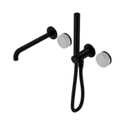 Nero Serenity Progressive Shower System With Spout With Carrara Handle And Slim Shower - Matte Black