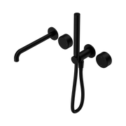 Nero Serenity Progressive Shower System With Spout With Metal Handle And Slim Shower - Matte Black