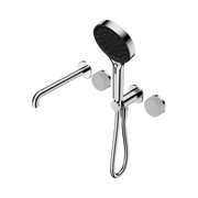 Nero Serenity Progressive Shower System With Spout With Carrara Handle And Serenity Hand Shower - Chrome