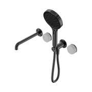 Nero Serenity Progressive Shower System With Spout With Carrara Handle And Serenity Hand Shower - Gun Metal